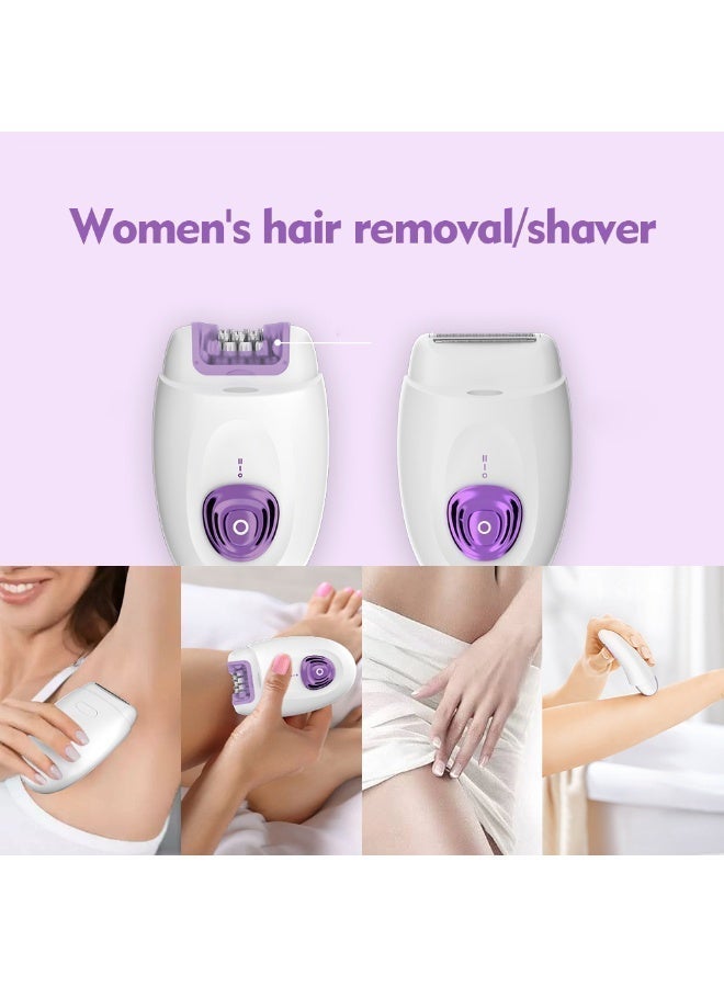 جهاز إزالة الشعر والحلاقة 2 في 1 للنساء - منتجات إزالة الشعر ببطارية قابلة للشحن ومشط قابل للتعديل - Image 3